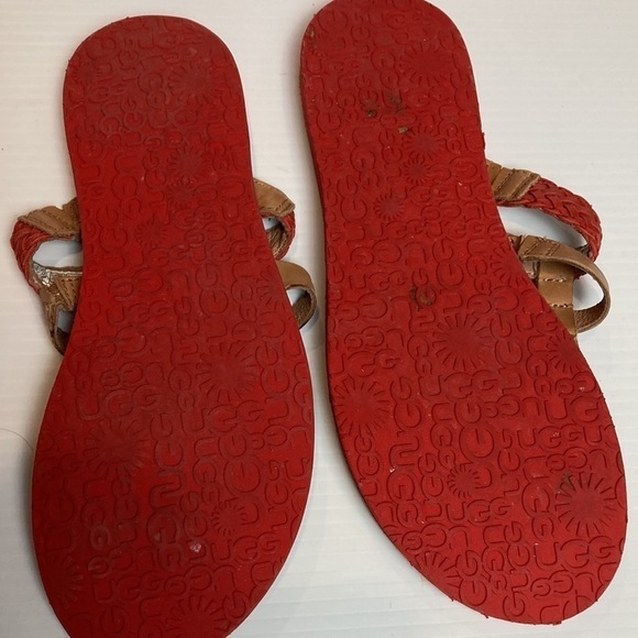 Ugg Leather Sandals Flip-Flops Sz 11 - Picture 4 of 7